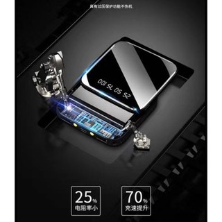Sạc dự phòng mini 10.000 mah có đèn pin ( Đủ dung lượng)