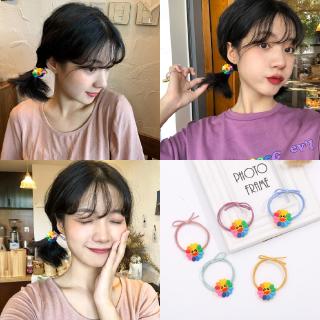 Dây cột tóc đính hoa hướng dương phong cách hàn quốc
