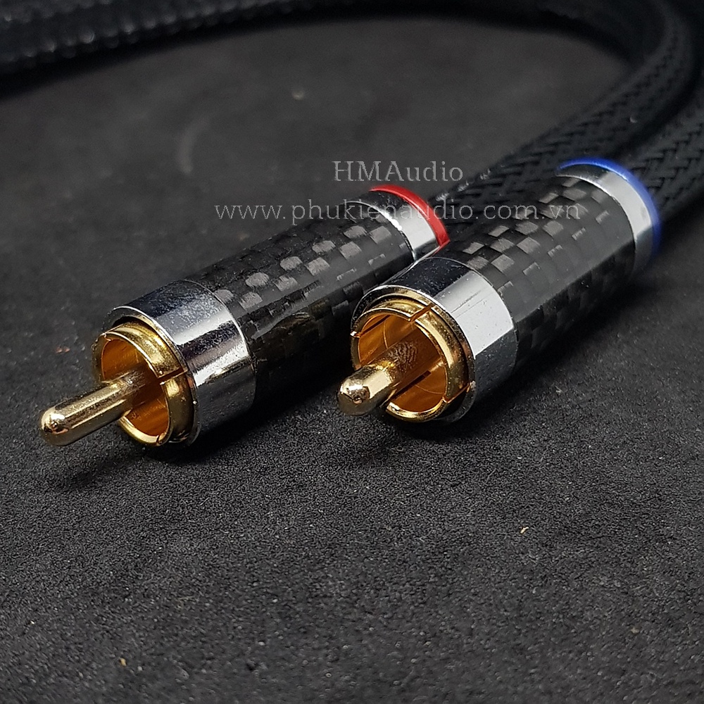 Dây cáp tín hiệu kết nối AMPs - CANARE RCA ra RCA 2x25cm