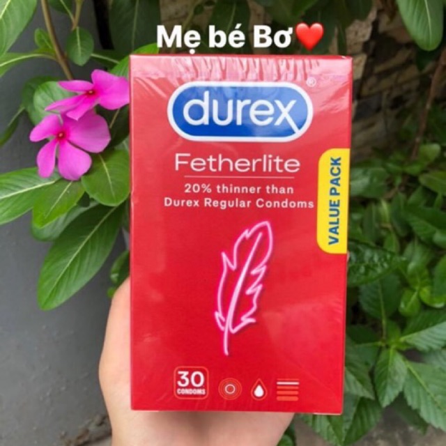 Bao cao su Durex nội địa Úc hộp 30 cái