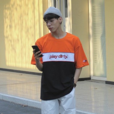 Áo thun PD PIPING tay ngắn chất liệu cotton kiểu dáng unisex - PLAY DIRTY STREETWEAR