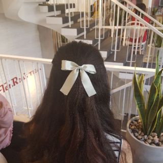 Cột tóc nơ đơn giản / cột tóc cho bé