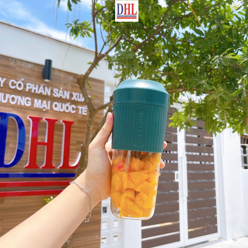 [Mã ELHA22 giảm 5% đơn 300K] Máy xay sinh tố mini cầm tay đa năng sạc pin JUICE CUP 450ml chính hãng bảo hành 1 đổi 1