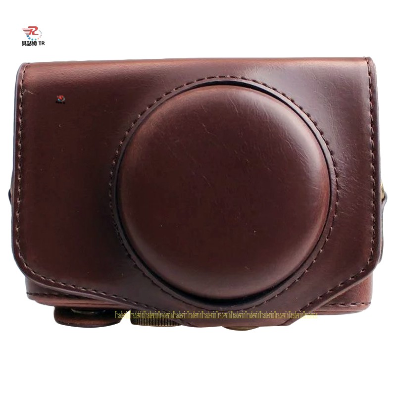 Bao Da Pu Cho Máy Ảnh Canon Powershot Sx740 Hs Kèm Dây Đeo Vai