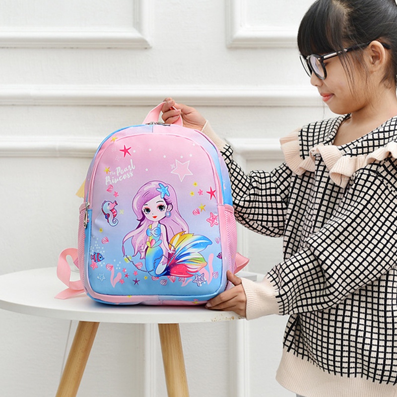 Balo Đi Học Hình Kỳ Lân Dễ Thương Cho Bé Gái Tiểu Học AKKU