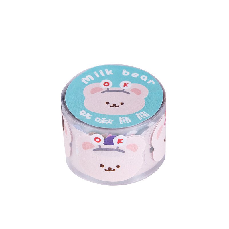 Cuộn băng keo dán washi họa tiết động vật hoạt hình xinh xắn