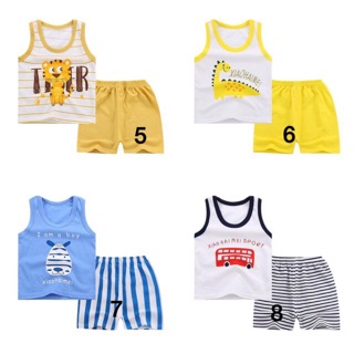 Combo 3 Bộ ba lỗ cho bé trai, bé gái