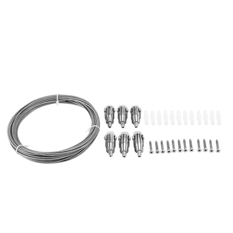 Dây Treo Rèm Cửa 10M Bằng Thép Không Gỉ Phủ PVC Tùy Chỉnh Tiện Dụng