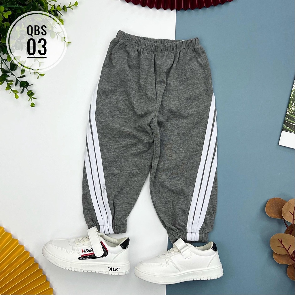 Quần bé trai thu đông LITIBABY, sọc chéo bo gấu size 1 - 10 tuổi