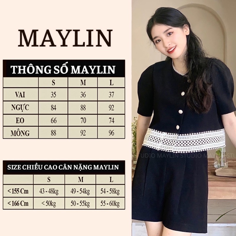 Áo be nơ ngực Maylin