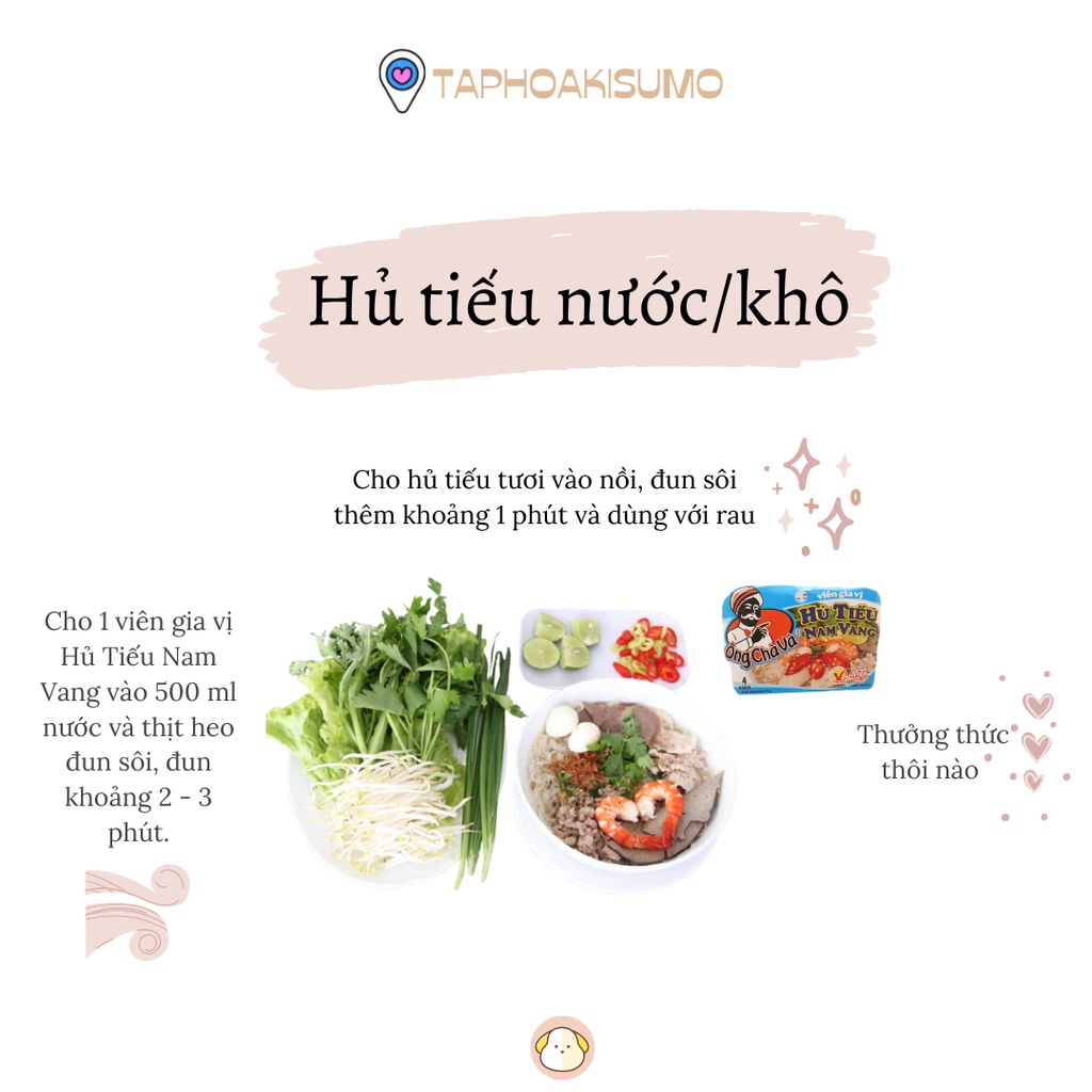 Viên gia vị hủ tiếu nam vang Ông Chà Và 75 gram