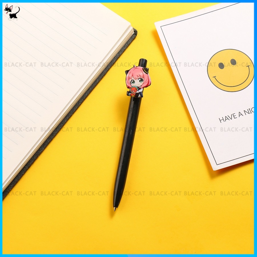 Bút Bi Mực Đen Ngòi 0.5mm Thiết Kế Đơn Giản Dễ Thương