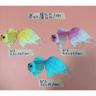 Hình ủi, patch ủi, sticker ủi hình cá (có keo) (phụ kiện may vá, trang trí quần áo may mặc, Handmade,DIY)