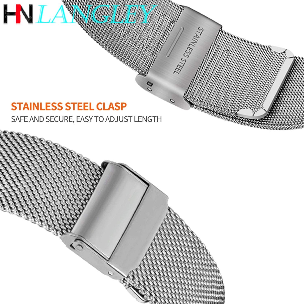 Dây Đồng Hồ Bằng Thép Không Gỉ 12mm 13mm 14mm 16mm 17mm 18mm 19mm 20mm 22mm