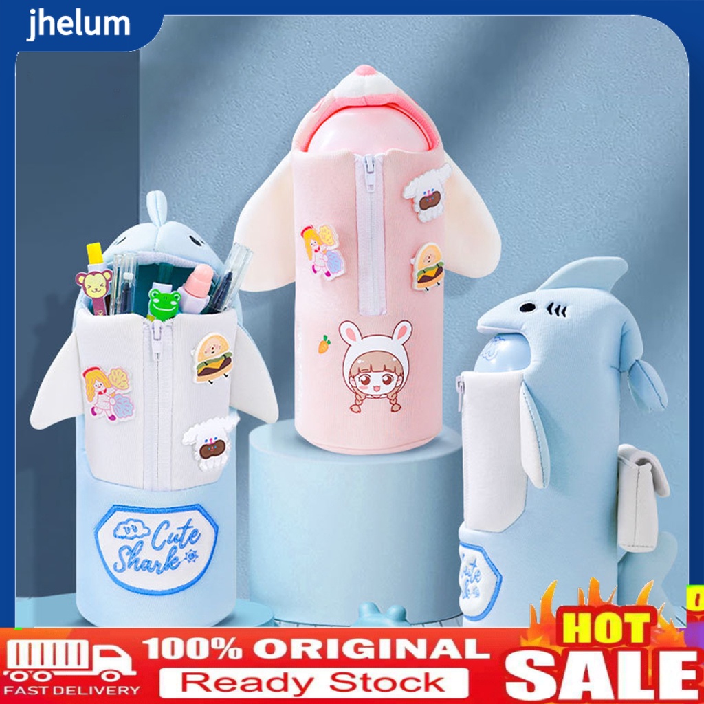 Túi Đựng Bút Hình Thú Nhồi Bông Ba Chiều Sức Chứa Lớn Có Khóa Kéo Đa Năng