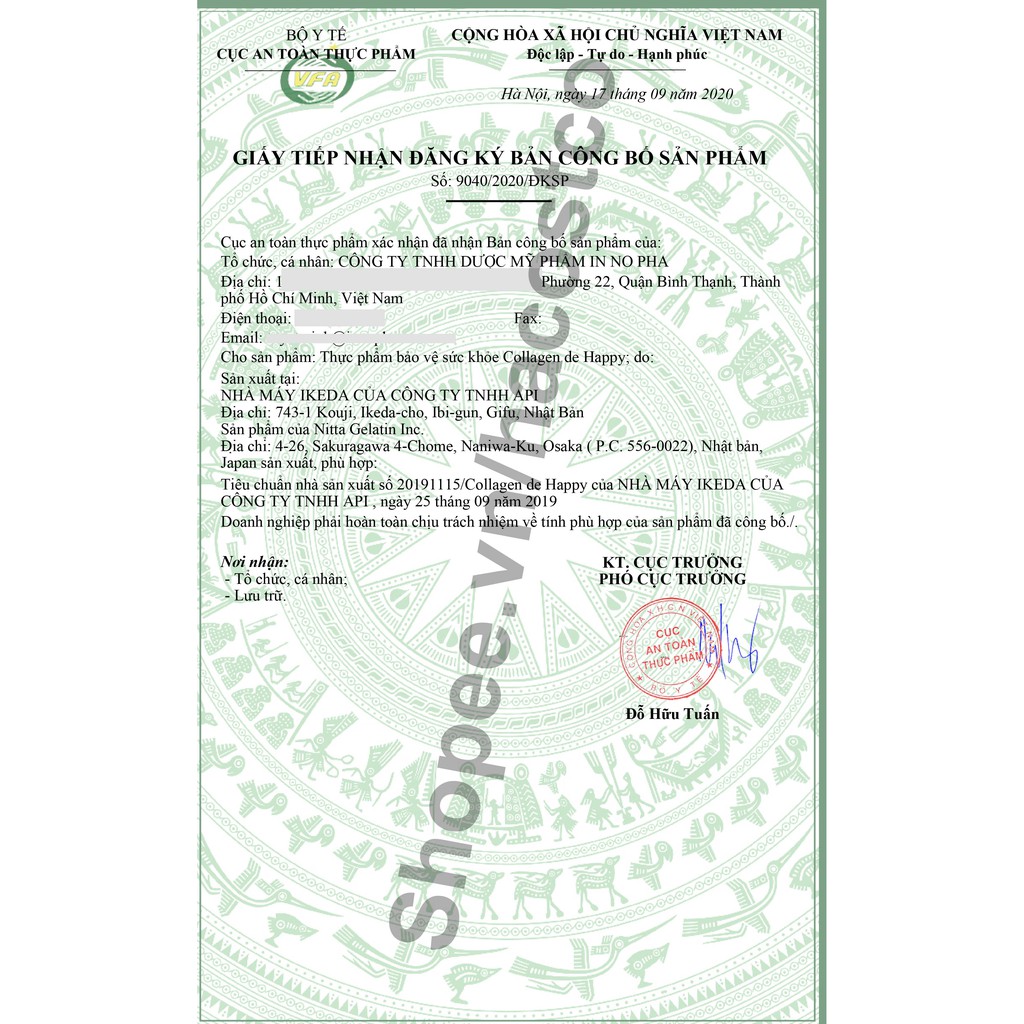 Nước uống Collagen De Happy 10000mg Của Nhật hộp 10 chai 50ml - 10.000mg | BigBuy360 - bigbuy360.vn