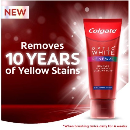 {Cam Kết Chính Hãng} Kem đánh răng Colgate Optic White Renewal (116g) - Hàng Mới