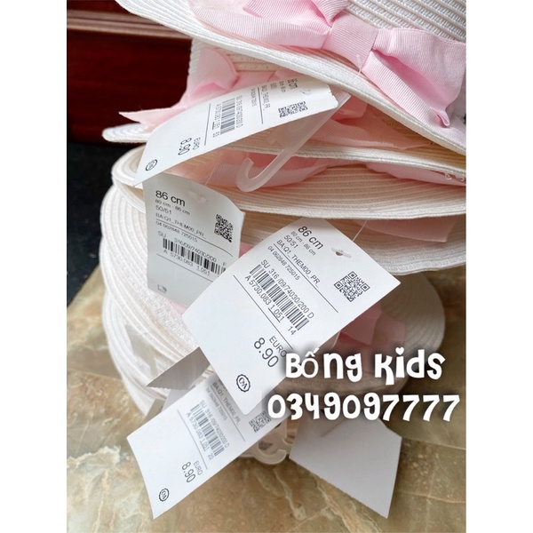 Mũ Cói Bé Gái Nơ Hồng C&amp;A