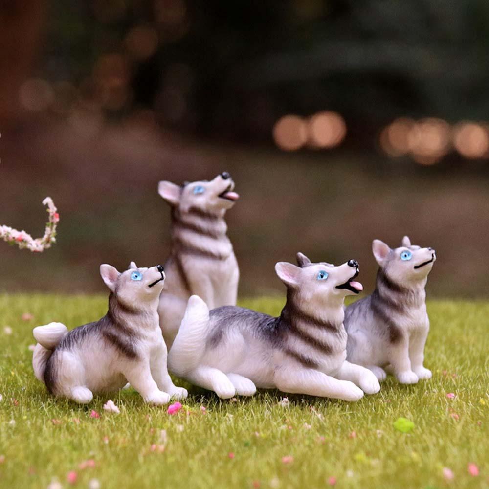 Tượng Chú Chó mini Bằng Nhựa resin Trang Trí Tiểu Cảnh bonsai