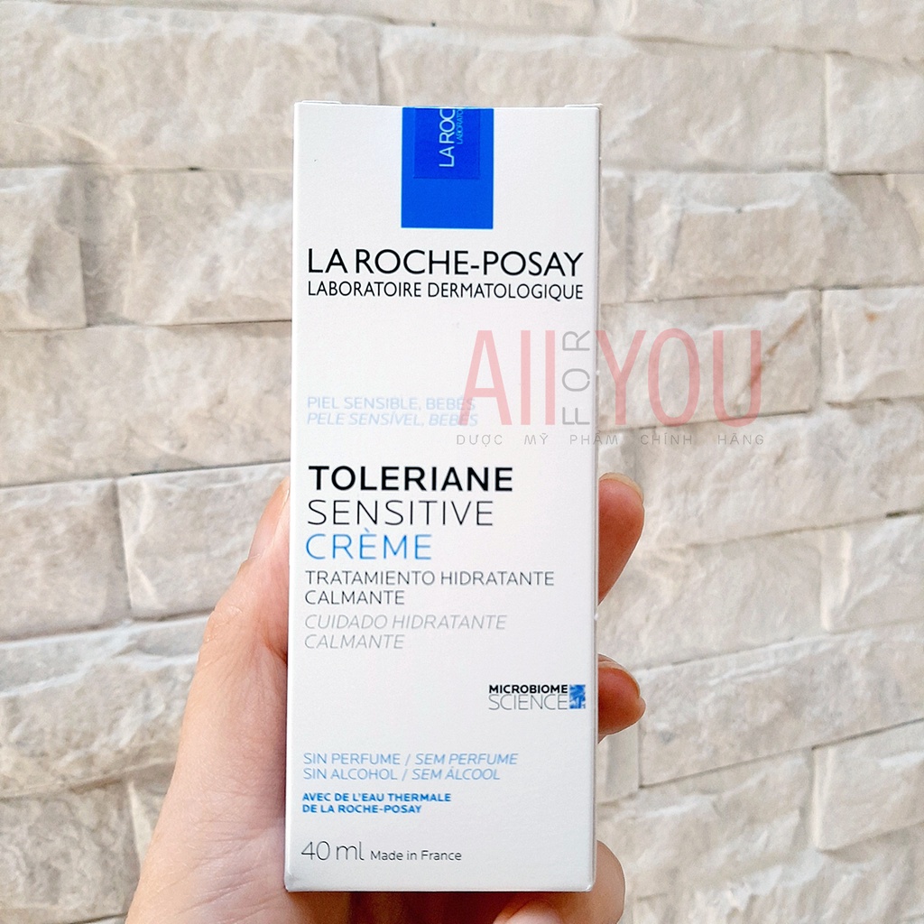 LA ROCHE POSAY Toleriane Sensitive Creme 40mL - Kem Dưỡng Ẩm, Cấp Nước, Làm Dịu Và Bảo Vệ Da.