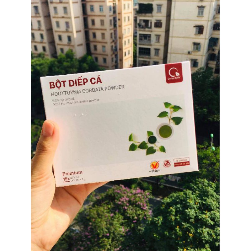 Bột Lá Diếp Cá sấy lạnh Quảng Thanh - Chính hãng, Đủ size Hộp,Túi 50gr/100gr