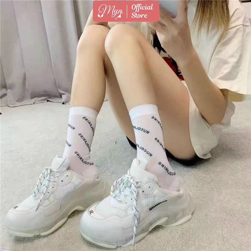 Tất cổ cao, tất chữ balenciaga phong cách trẻ trung MYN_UNDERWEAR