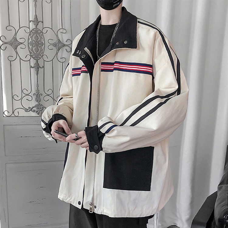 (VIDEO THẬT) Áo Khoác KaKi Nam Hàn Quốc (unisex nam nữ đều mặc được) 2 vạch ngực | BigBuy360 - bigbuy360.vn