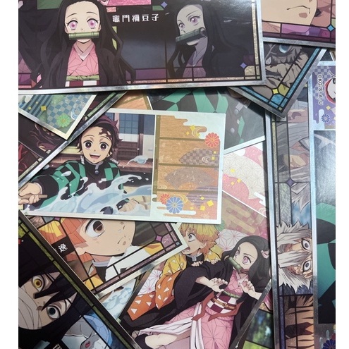 Sticker dài tráng gương Kimetsu no Yaiba chính hãng Nhật - Sticker/hình dán Kimetsu no Yaiba siêu xinh