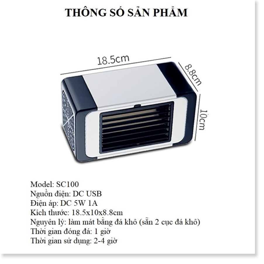 Quạt mini làm mát điều chỉnh hướng gió Refreshing để bàn Công Nghệ Nhật Bản