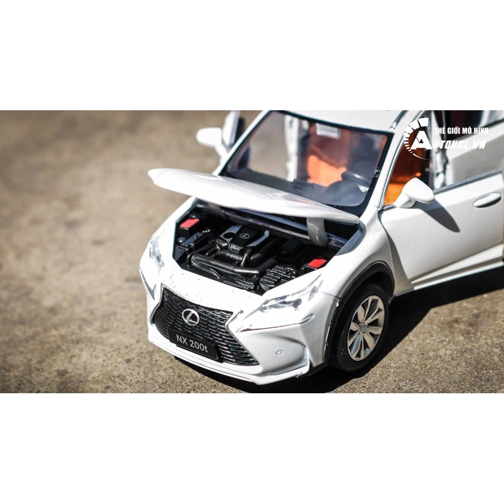 MÔ HÌNH XE LEXUS NX200T WHITE 1:32 JACKIEKIM 5180