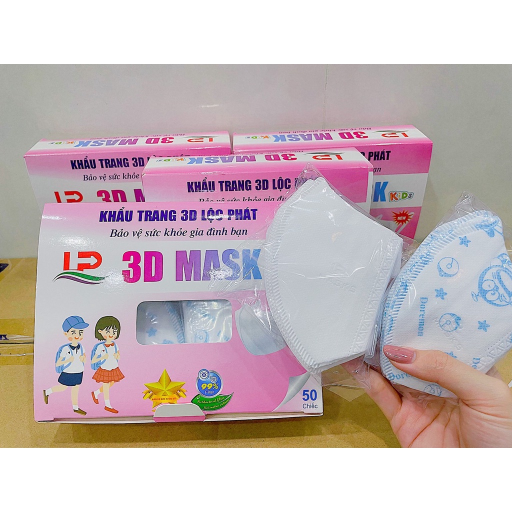 Khẩu Trang 3D Kids Lộc Phát Pro Mask Chống Bụi Mịn Cao Cấp - An An