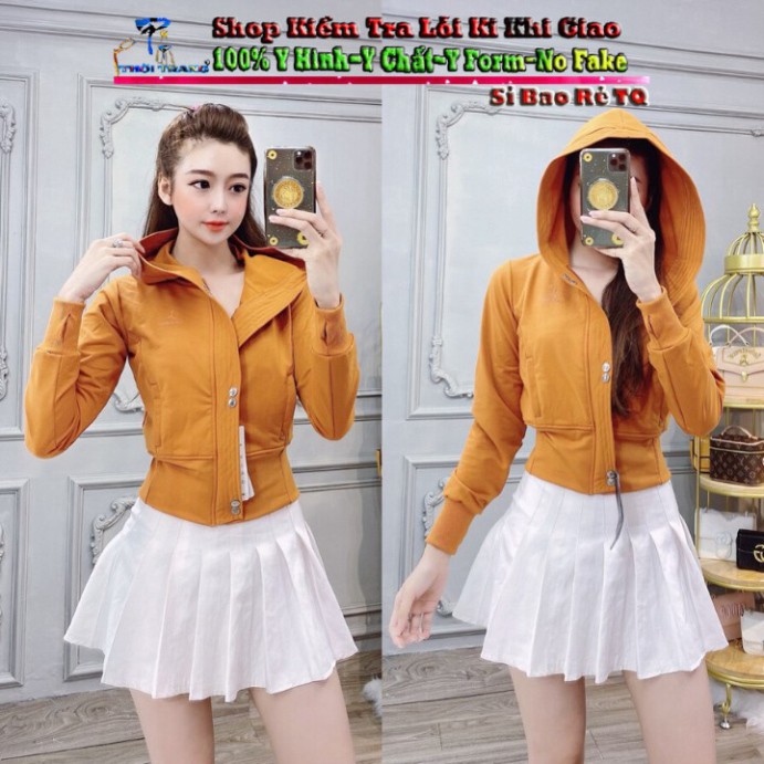 Áo Khoác Nữ Form Lửng Thun Cotton Cao Cấp Có Nón Mẫu Mới Hót 2020-Hàng Có Sẵn [GIÁ SỈ] | BigBuy360 - bigbuy360.vn