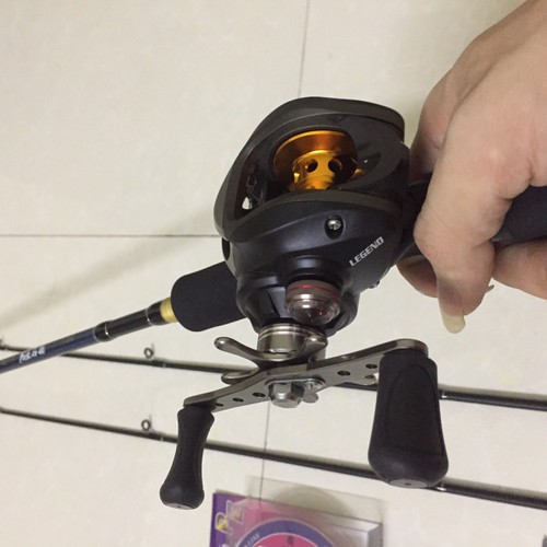 Combo cần lure máy ngang shimano 1.8m kèm phụ kiện -