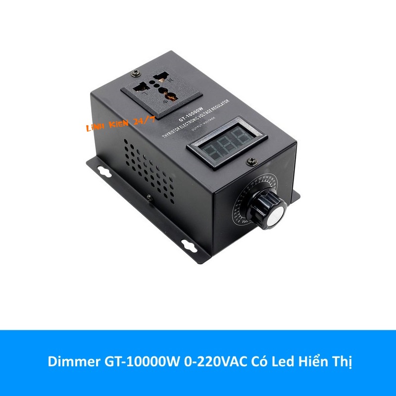 Dimmer Điều Chỉnh Điện Áp 10000W Có LED Hiển Thị