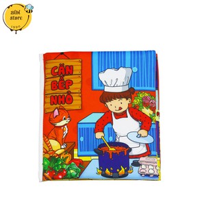 Sách vải cho bé chủ đề ''Căn bếp nhỏ'' giúp bé nhận biết các hoạt động trong bếp
