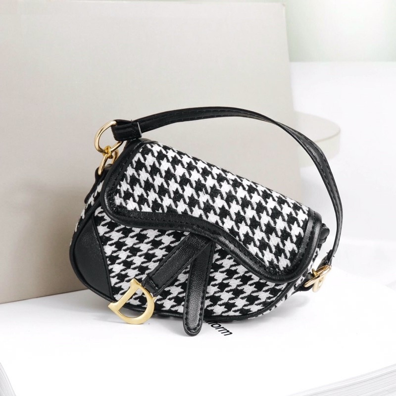 Túi yên ngựa dạ ziczac bản dây to size 17