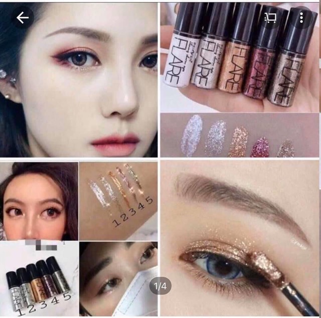 Kẻ Mắt Nước Nhũ Kim Tuyến BLACK STYLE Flare Shining Charm Eyes