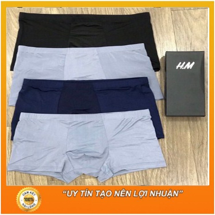 Combo Box  hộp 4 chiếcQuần Lót Đùi Nam HM chất thun lạnh cực mát