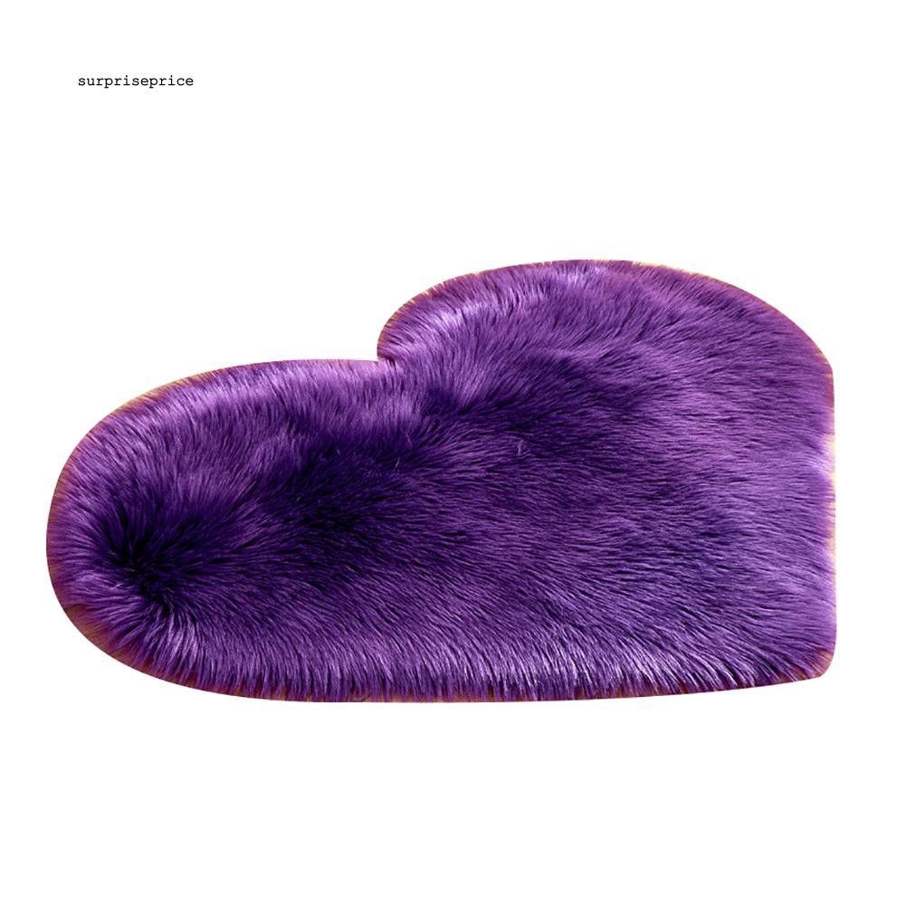 Thảm bông chống trượt hình trái tim sáng tạo