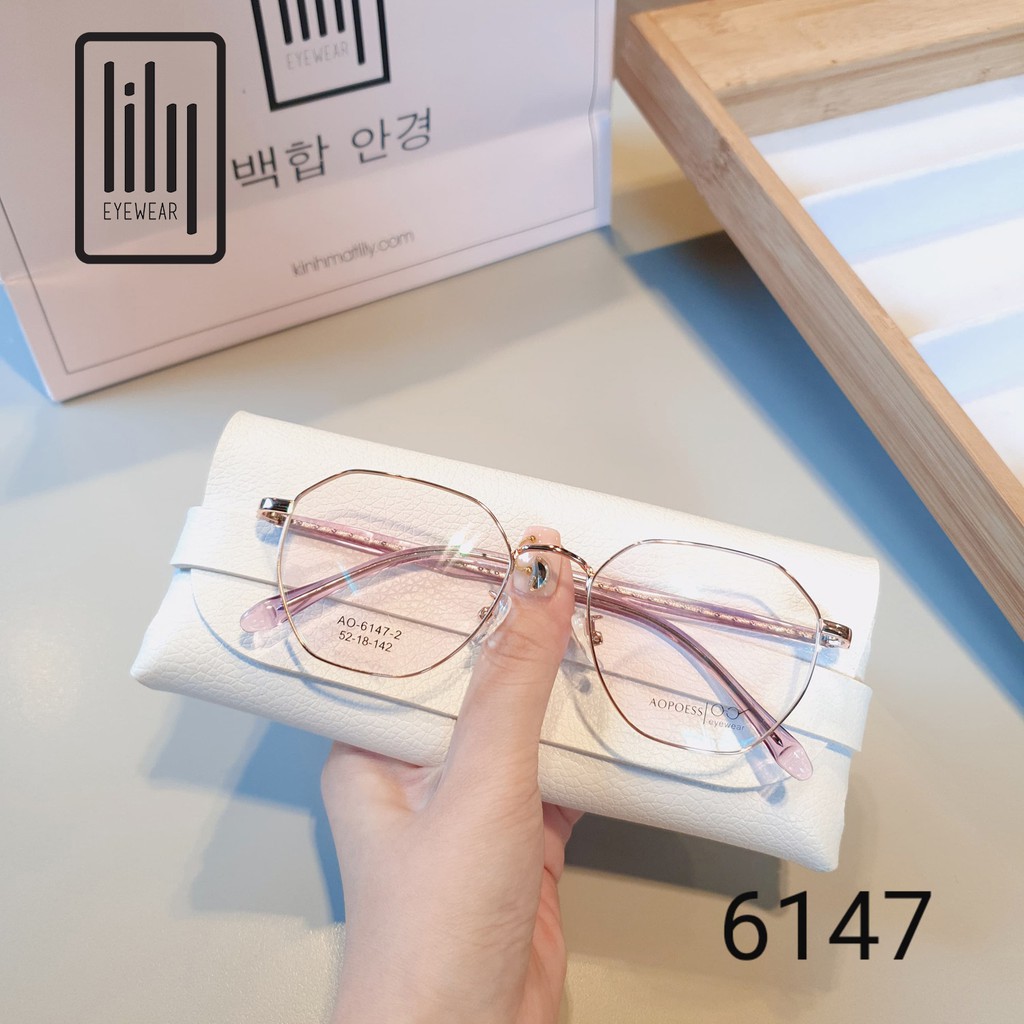 Gọng Kính Cận Kim Loại GK6147 - Gọng Kính Mắt Thời Trang