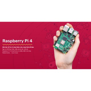 Máy Tính Raspberry Pi 8GB Made In UK, Bảo Hành 1 đổi 1
