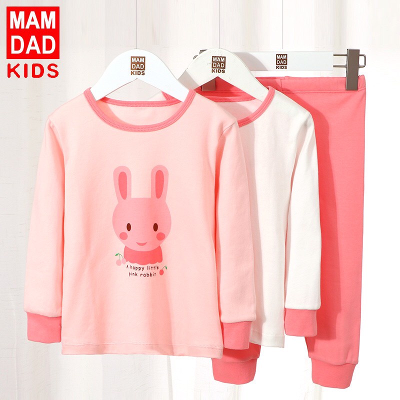 Bộ cotton bé gái Mam Dad (QCCC)