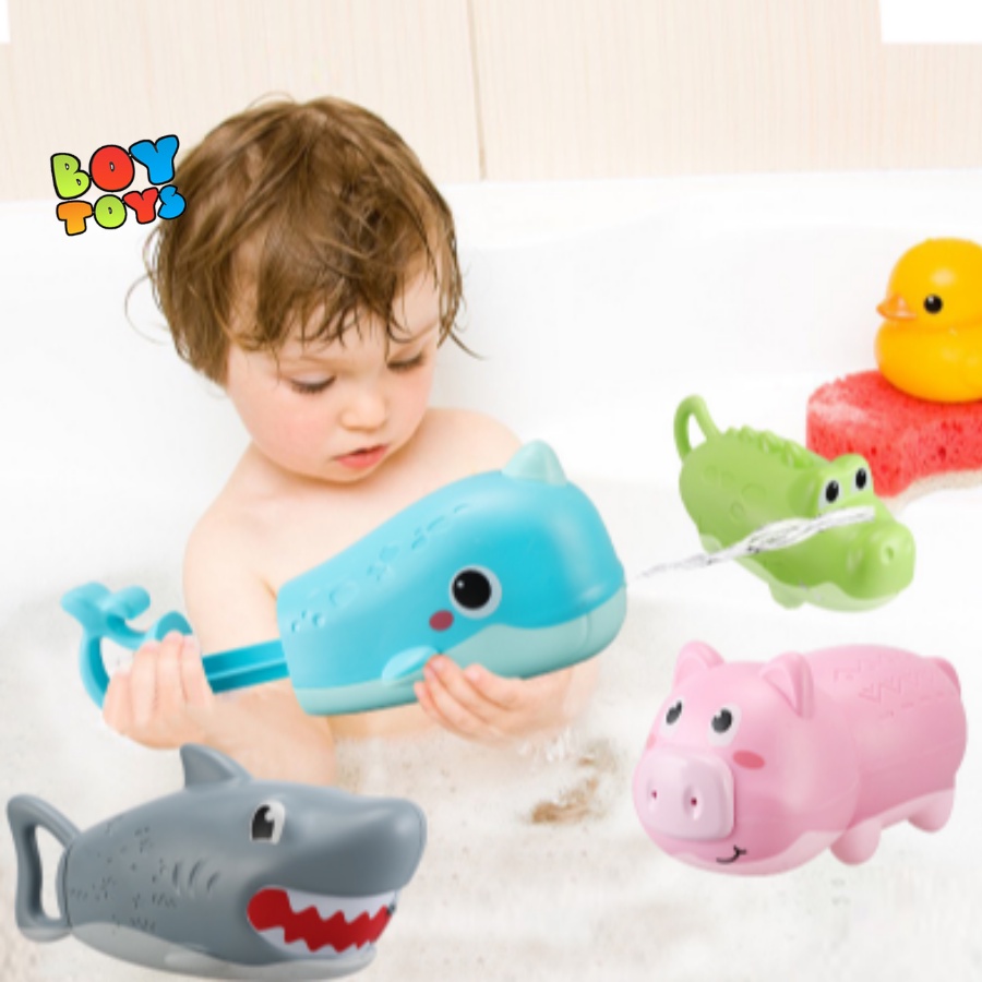 Đồ chơi súng phun nước cầm tay size lớn hình cá sấu, cá mập, nhiều hình ngộ nghĩnh cho bé thỏa sức vui chơi