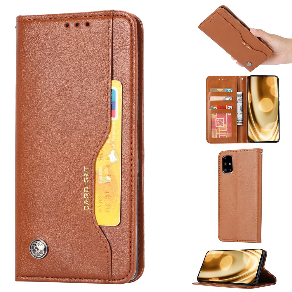 Sang Trọng Bao Da Điện Thoại pu Nắp Gập Từ Tính Nhiều Ngăn Đựng Thẻ Cho samsung galaxy note 20 ultra galaxy note20 5g / 4g Ốp