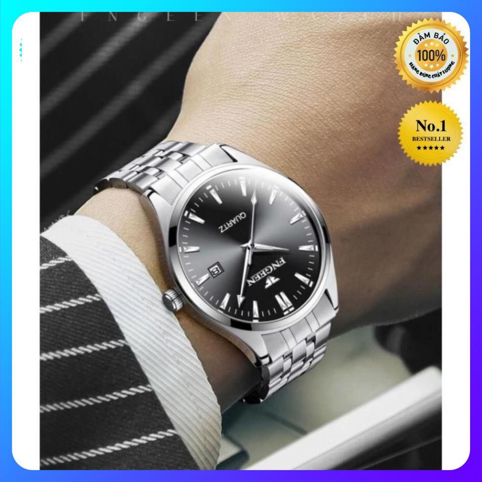 [Hàng xịn] ĐỒNG HỒ FNGEEN CHÍNH HÃNG NAM DÂY THÉP CAO CẤP CHẠY LỊCH NGÀY (TẶNG KÈM HỘP VÀ PIN DỰ PHÒNG)