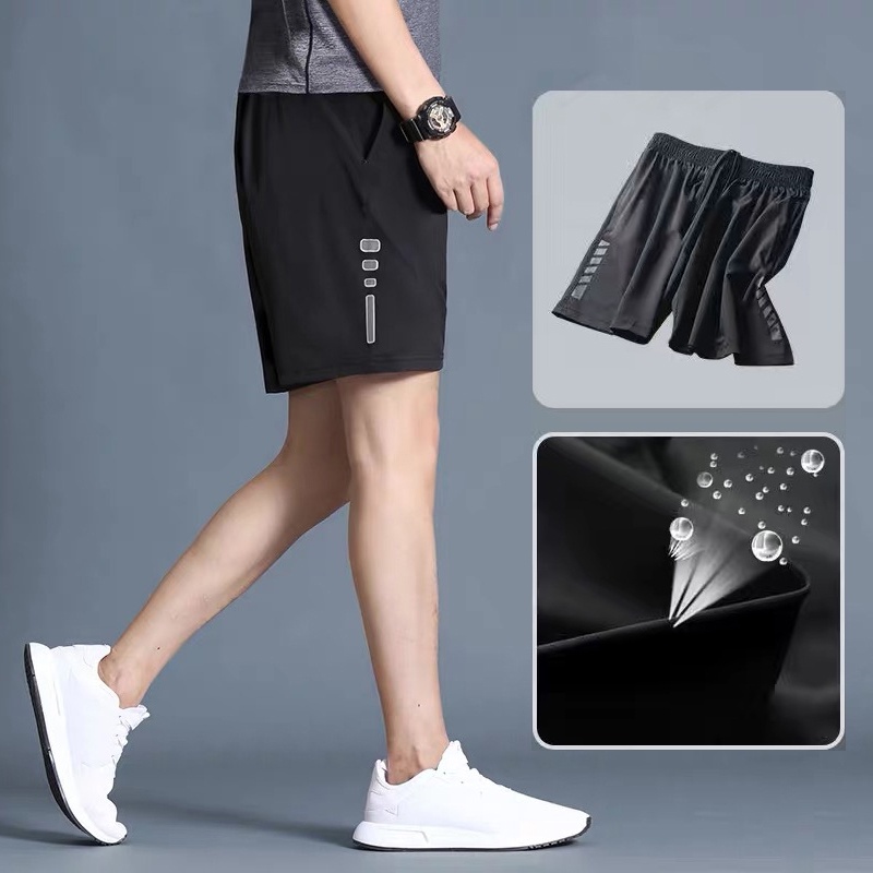 Quần Short Thể Thao Chất Liệu Nhanh Khô Có Size Từ M-5XL Cao Cấp Thời Trang Cho Nam