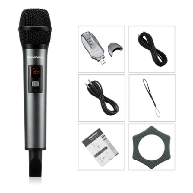 Mic Karaoke Không Dây Excelvan K18V - Bảo Hành 6 Tháng