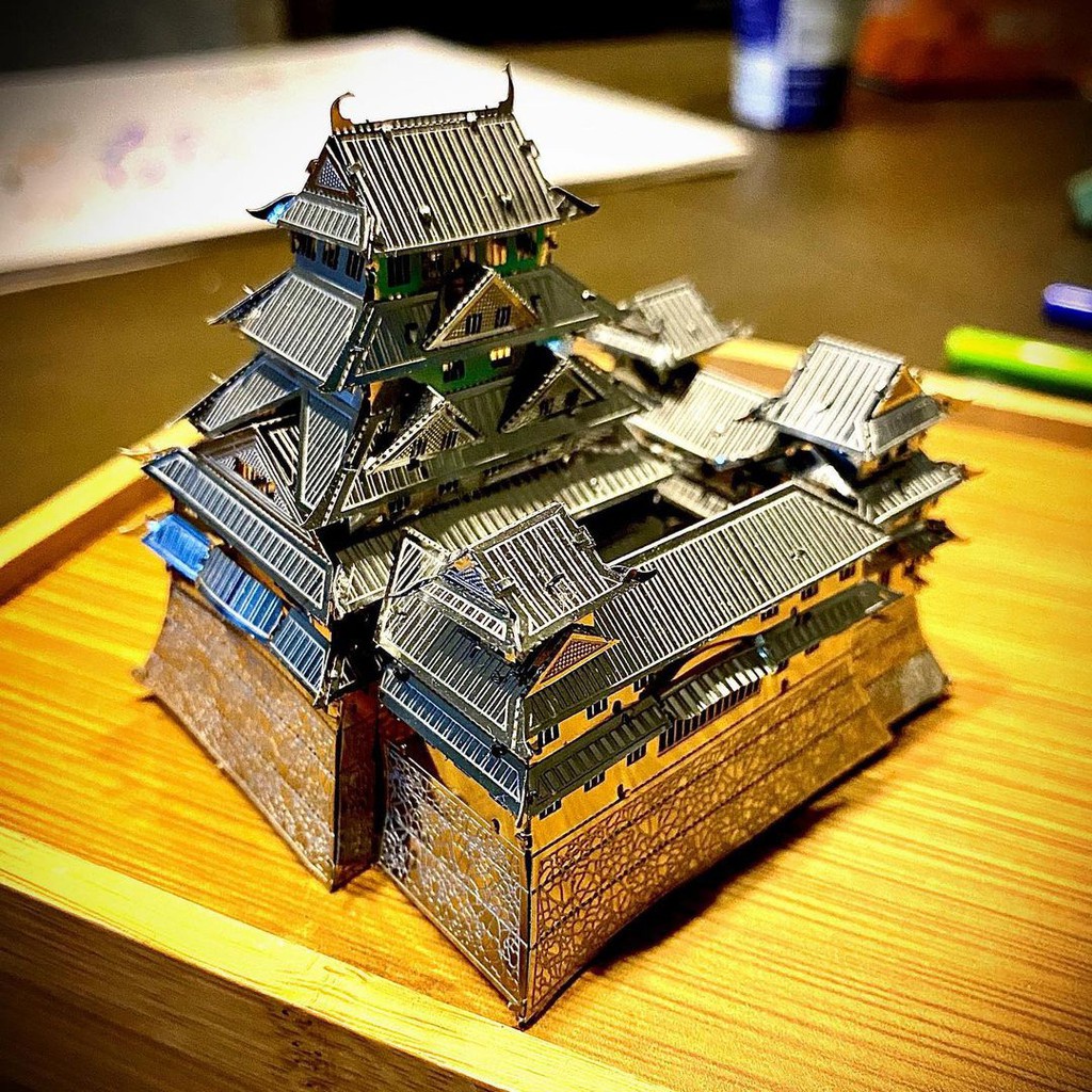 Mô Hình Kim Loại 3D Lâu Đài Hạc Trắng Himeji Nhật Bản