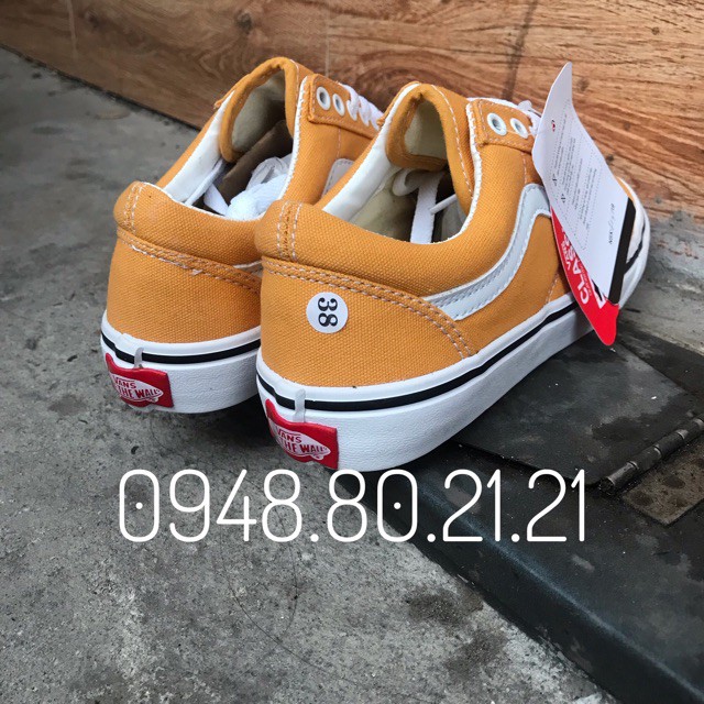 GIÀY SNEAKER OLD SKOOL VÀNG (Full box, tag)