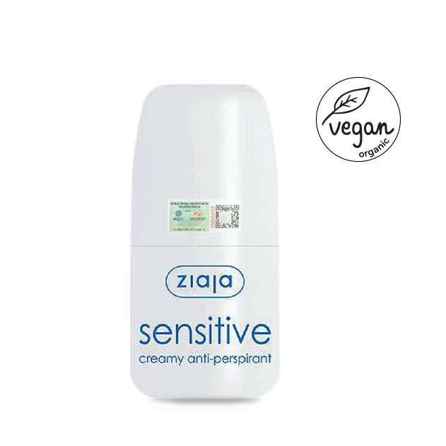 Lăn khử mùi Sensitive Ziaja Sensitive Creamy Anti-perspirant 60ml